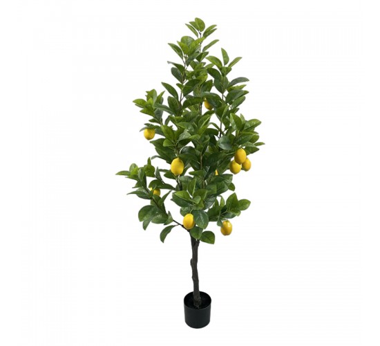 Διακοσμητικό φυτό Lemon tree σε γλάστρα Inart πράσινο pp Υ150εκ Υλικό: PP 316-000033
