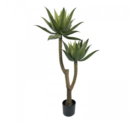 Διακοσμητικό φυτό Lotus σε γλάστρα Inart πράσινο pp Υ120εκ Υλικό: PP 316-000036