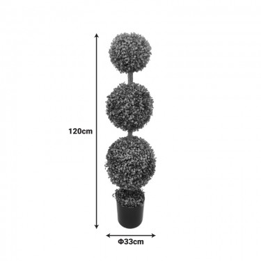 Διακοσμητικό φυτό Bolla IIΙ σε γλάστρα Inart πράσινο pp Φ33x120εκ Υλικό: PP 316-000042