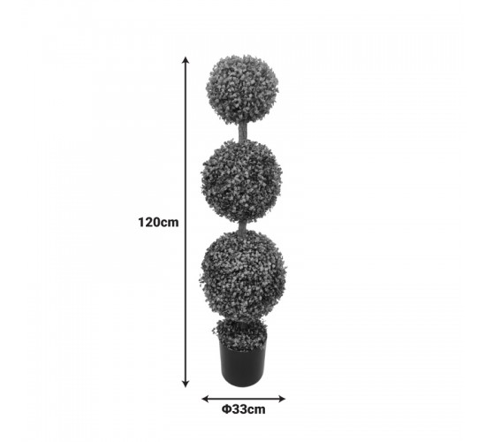 Διακοσμητικό φυτό Bolla IIΙ σε γλάστρα Inart πράσινο pp Φ33x120εκ Υλικό: PP 316-000042