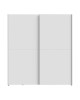 Ντουλάπα ρούχων Noez I δίφυλλη με ράφια σε λευκή απόχρωση 170.5x61x190.5εκ Υλικό: CHIPBOARD 318-000042