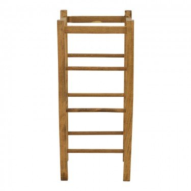 Σκαμπό καφενείου χωρίς πλάτη Bodier καρυδί ξύλο 35x35x78εκ Υλικό: WOOD-STRAW 319-000008