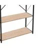 Βιβλιοθήκη Tikilmo oak-μαύρο μελαμίνης 88x34x180εκ Υλικό: MELAMINE 321-000003 Βιβλιοθήκη Tikilmo oak-μαύρο μελαμίνης 88x34x180εκ Υλικό: MELAMINE 321-000003