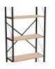Βιβλιοθήκη Draizy oak-μαύρο μελαμίνης 60x30x150εκ Υλικό: MELAMINE 321-000005 Βιβλιοθήκη Draizy oak-μαύρο μελαμίνης 60x30x150εκ Υλικό: MELAMINE 321-000005