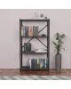 Βιβλιοθήκη Jackrey ανθρακί-μαύρο μελαμίνης 60x30x114εκ Υλικό: MELAMINE 321-000011 Βιβλιοθήκη Jackrey ανθρακί-μαύρο μελαμίνης 60x30x114εκ Υλικό: MELAMINE 321-000011