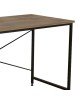Γραφείο εργασίας Karvem oak-μαύρο μελαμίνης 120x60x73εκ Υλικό: MELAMINE 321-000024 Γραφείο εργασίας Karvem oak-μαύρο μελαμίνης 120x60x73εκ Υλικό: MELAMINE 321-000024
