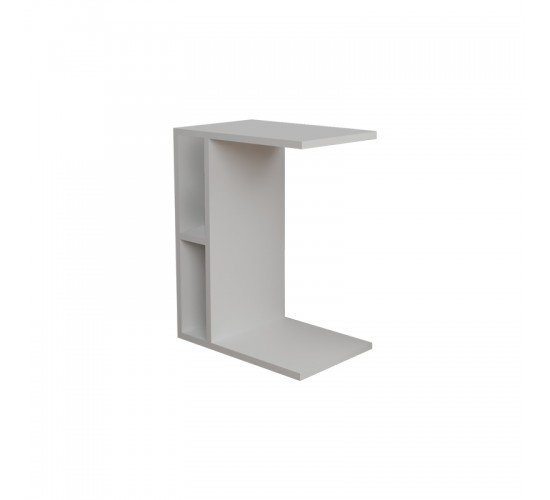 Βοηθητικό τραπέζι Boner λευκό μελαμίνης 45x29.5x61εκ Υλικό: MELAMINE 321-000038