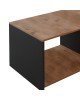 Τραπέζι σαλονιού Noil oak-ανθρακί μελαμίνης 90x60x48εκ Υλικό: MELAMINE 321-000049