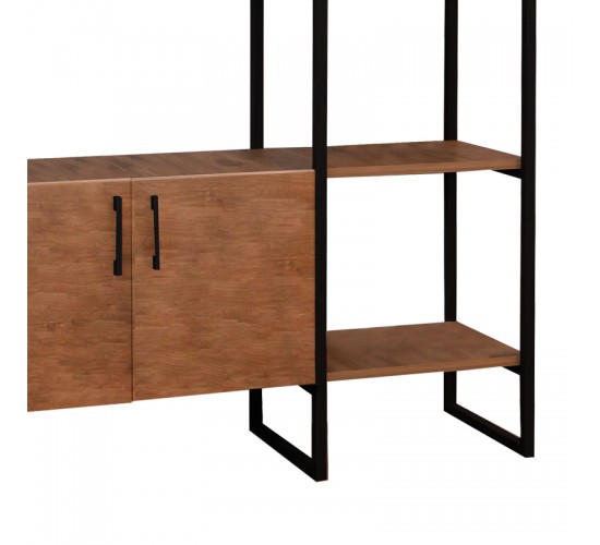 Έπιπλο εισόδου Thoj oak μελαμίνης 120x34x180εκ Υλικό: MELAMINE 321-000061 Έπιπλο εισόδου Thoj oak μελαμίνης 120x34x180εκ Υλικό: MELAMINE 321-000061
