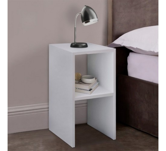 Κομοδίνο Deseo σε λευκή απόχρωση 30x30x60εκ Υλικό: MELAMINE 321-000117 Κομοδίνο Deseo σε λευκή απόχρωση 30x30x60εκ Υλικό: MELAMINE 321-000117