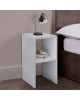 Κομοδίνο Deseo σε λευκή απόχρωση 30x30x60εκ Υλικό: MELAMINE 321-000117 Κομοδίνο Deseo σε λευκή απόχρωση 30x30x60εκ Υλικό: MELAMINE 321-000117