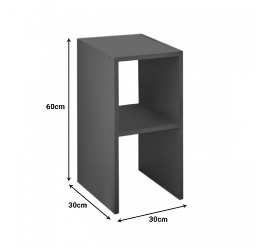 Κομοδίνο Deseo σε λευκή απόχρωση 30x30x60εκ Υλικό: MELAMINE 321-000117 Κομοδίνο Deseo σε λευκή απόχρωση 30x30x60εκ Υλικό: MELAMINE 321-000117