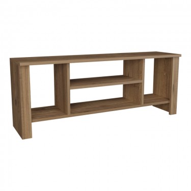 Έπιπλο τηλεόρασης Seref σε oak απόχρωση 120x30x47εκ Υλικό: MELAMINE 321-000123