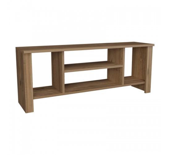 Έπιπλο τηλεόρασης Seref σε oak απόχρωση 120x30x47εκ Υλικό: MELAMINE 321-000123