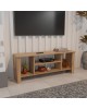 Έπιπλο τηλεόρασης Seref σε oak απόχρωση 120x30x47εκ Υλικό: MELAMINE 321-000123