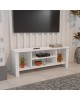 Έπιπλο τηλεόρασης Seref σε λευκή απόχρωση 120x30x47εκ Υλικό: MELAMINE 321-000124
