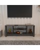 Έπιπλο τηλεόρασης Seref σε ανθρακί απόχρωση 120x30x47εκ Υλικό: MELAMINE 321-000125
