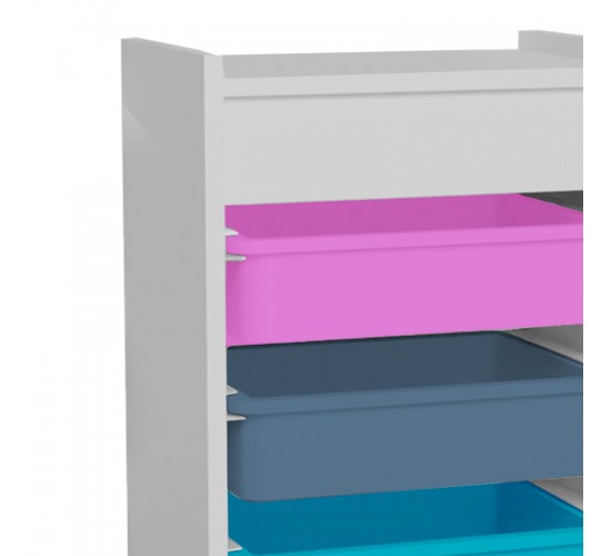 Συρταριέρα με καλάθια Toyli πολύχρωμο 45x30x78εκ Υλικό: MELAMINE - PP 321-000131