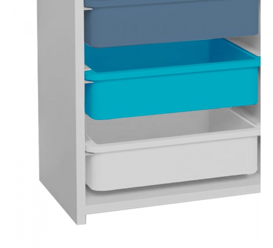 Συρταριέρα με καλάθια Toyli πολύχρωμο 45x30x78εκ Υλικό: MELAMINE - PP 321-000131