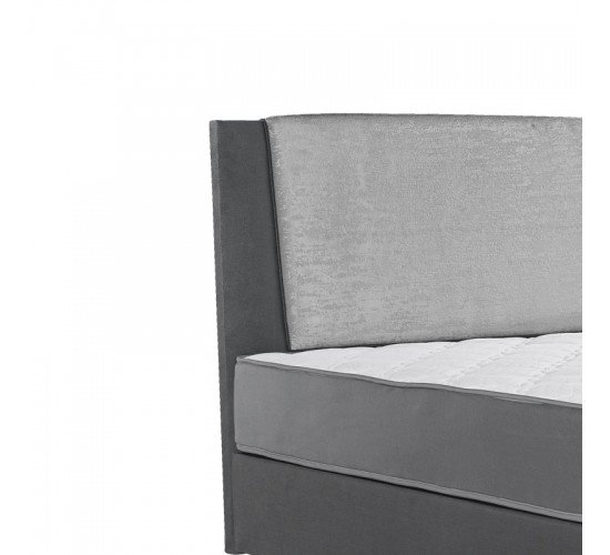 Κρεβάτι Tamon διπλό με αποθηκευτικό χώρο ανθρακί 160x200εκ Υλικό: MELAMINE - FABRIC - FOAM 322-000002