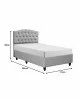Κρεβάτι Lanse I σε κρεμ απόχρωση 120x200εκ Υλικό: MELAMINE - FABRIC - FOAM 322-000025 Κρεβάτι Lanse I σε κρεμ απόχρωση 120x200εκ Υλικό: MELAMINE - FABRIC - FOAM 322-000025