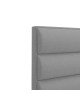 Κρεβάτι μονό Luxe με αποθηκευτικό χώρο γκρι ύφασμα 120x200εκ Υλικό: FABRIC - MDF - PLASTIC LEGS(12CM) - METAL 323-000006