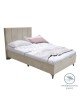 Κρεβάτι μονό Dreamland με αποθηκευτικό χώρο κρεμ ύφασμα 120x200εκ Υλικό: FABRIC - MDF - PLASTIC LEGS(12CM) - METAL 323-000010