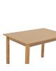 Τραπέζι Zolenio μασίφ ξύλο οξιάς με επιφάνεια mdf λούστρο καρυδί 120x80x76εκ Υλικό: MDF 325-000002
