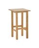 Βοηθητικό τραπέζι Bajok μασίφ ξύλο οξιάς με επιφάνεια mdf λούστρο καρυδί 35x35x62εκ Υλικό: MDF 325-000003