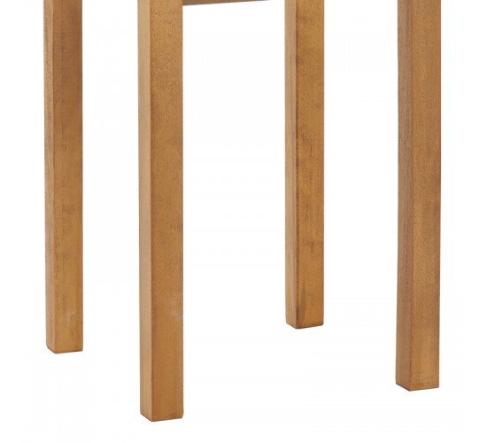 Τραπέζι Zolenio μασίφ ξύλο οξιάς με επιφάνεια mdf λούστρο καρυδί 80x80x76εκ Υλικό: MDF 325-000004