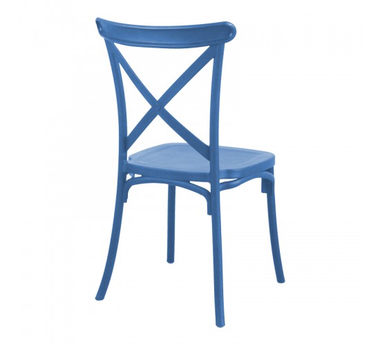 Καρέκλα Crossie pp σε απόχρωση μπλε 38x46.5x82εκ Υλικό: PP 326-000015 Καρέκλα Crossie pp σε απόχρωση μπλε 38x46.5x82εκ Υλικό: PP 326-000015