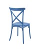 Καρέκλα Crossie pp σε απόχρωση μπλε 38x46.5x82εκ Υλικό: PP 326-000015 Καρέκλα Crossie pp σε απόχρωση μπλε 38x46.5x82εκ Υλικό: PP 326-000015