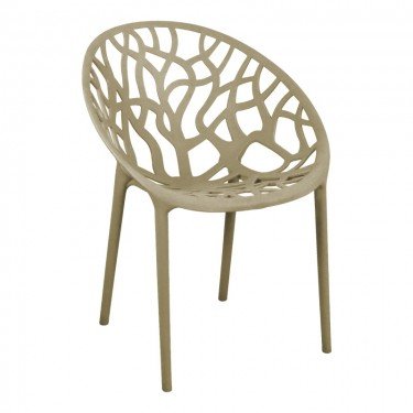 Πολυθρόνα Daren pp σε cappuccino απόχρωση 59x60x79,5εκ Υλικό: PP 326-000030