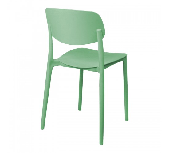 Καρέκλα Berdian στοιβαζόμενη pp σε μέντα απόχρωση 38x49x79εκ Υλικό: PP 326-000043
