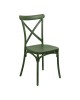 Καρέκλα Crossie στοιβαζόμενη pp σε σκούρο πράσινο απόχρωση 38x46.5x82εκ Υλικό: PP 326-000046