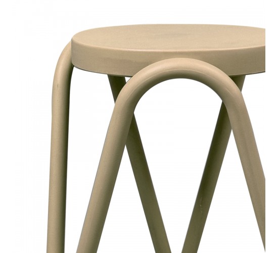 Σκαμπό Serzona pp σε απόχρωση cappuccino Φ27x45.5εκ Υλικό: PP 326-000048