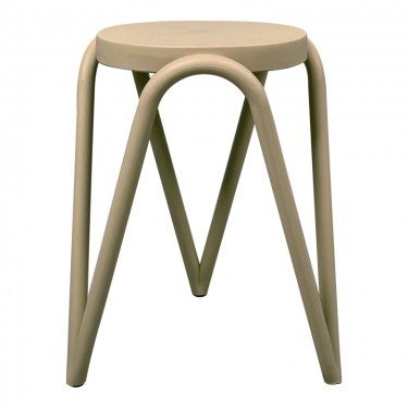 Σκαμπό Serzona pp σε απόχρωση cappuccino Φ27x45.5εκ Υλικό: PP 326-000048