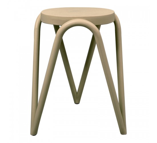 Σκαμπό Serzona pp σε απόχρωση cappuccino Φ27x45.5εκ Υλικό: PP 326-000048