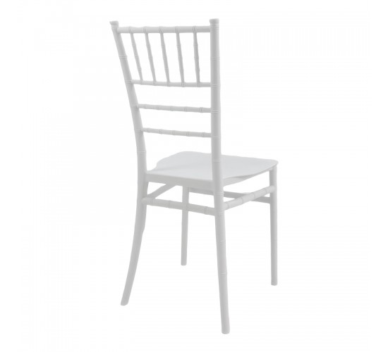 Καρέκλα Tiffany Ι pp σε λευκή απόχρωση 38.5x46.5x87εκ Υλικό: PP 326-000049