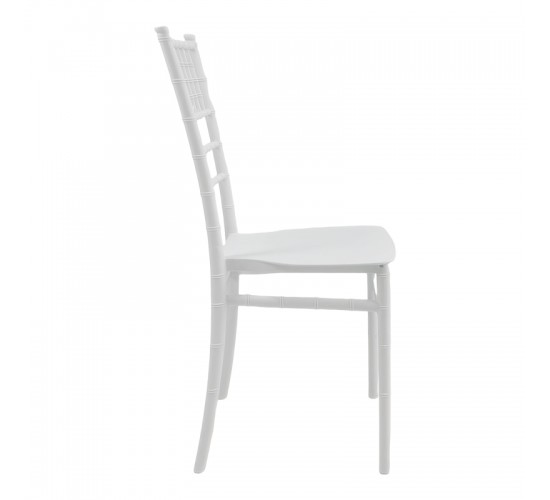 Καρέκλα Tiffany Ι pp σε λευκή απόχρωση 38.5x46.5x87εκ Υλικό: PP 326-000049