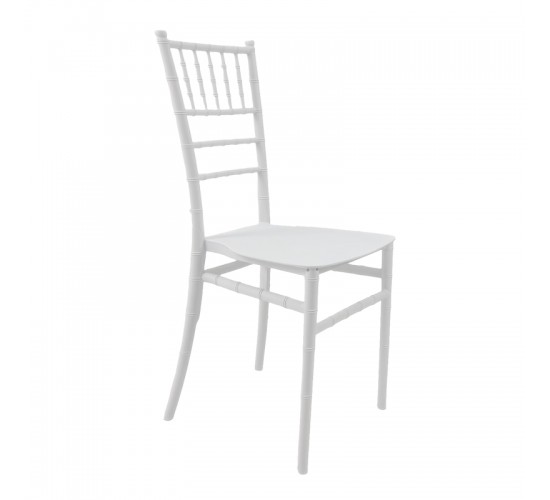 Καρέκλα Tiffany Ι pp σε λευκή απόχρωση 38.5x46.5x87εκ Υλικό: PP 326-000049