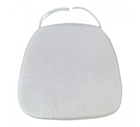 Μαξιλάρι αδιάβροχο Tiffany I ύφασμα σε λευκή απόχρωση 39.5x38x2.5εκ Υλικό: PP 326-000050