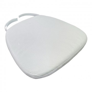 Μαξιλάρι αδιάβροχο Tiffany I ύφασμα σε λευκή απόχρωση 39.5x38x2.5εκ Υλικό: PP 326-000050