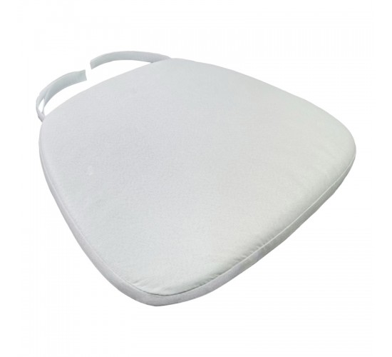 Μαξιλάρι αδιάβροχο Tiffany I ύφασμα σε λευκή απόχρωση 39.5x38x2.5εκ Υλικό: PP 326-000050