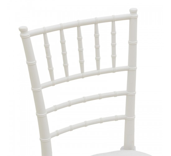 Καρέκλα Tiffany I με μαξιλάρι pp σε λευκή απόχρωση 39.5x46.5x87εκ Υλικό: PC 326-000051