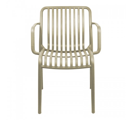 Πολυθρόνα Zoi pp cappuccino 55.5x57.5x79εκ Υλικό: PP 326-000053