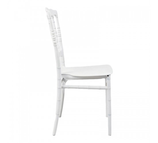 Καρέκλα Napoleon pp λευκή 38,5x46,5x89εκ Υλικό: PC 326-000054