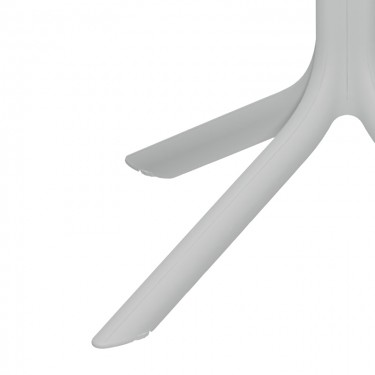 Τραπέζι Groovy pp διατρητο λευκό 60x60x76εκ Υλικό: PP 326-000055