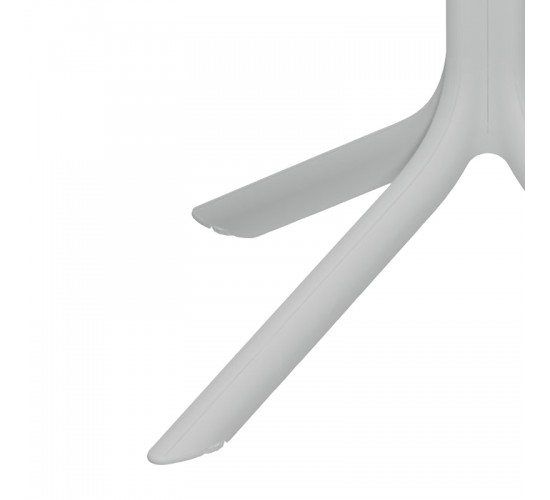 Τραπέζι Groovy pp διατρητο λευκό 60x60x76εκ Υλικό: PP 326-000055