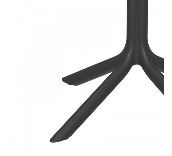 Τραπέζι Groovy pp διατρητο ανθρακί 60x60x76εκ Υλικό: PP 326-000056